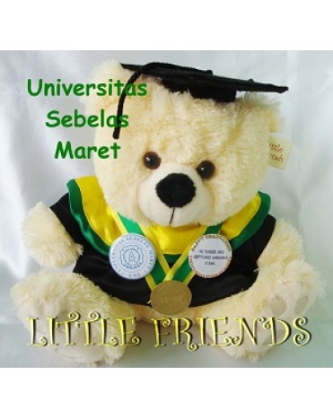 Boneka Wisuda Universitas Sebelas Maret - Kedokteran (30 cm)